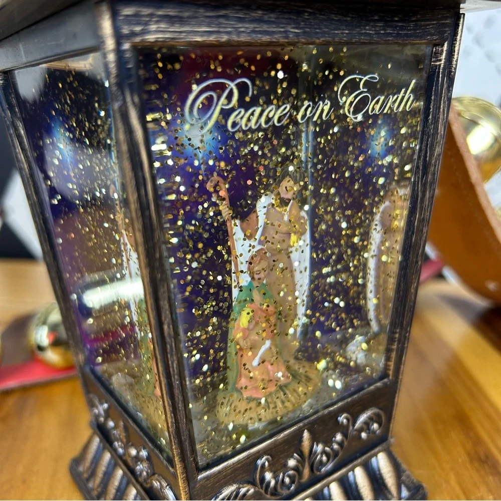 Battery Powered Nativity Lantern 9.5” Holy Family Lighted Decor Fontanini - Picture 10 of 10